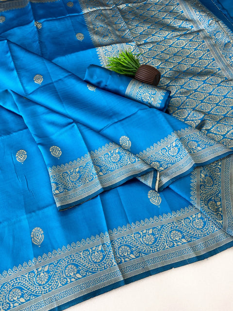 Banarasi Soft Silk Saree with Gold Zari | Premium Traditional Saree