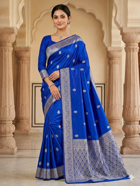 Banarasi Soft Silk Saree with Gold Zari | Premium Traditional Saree