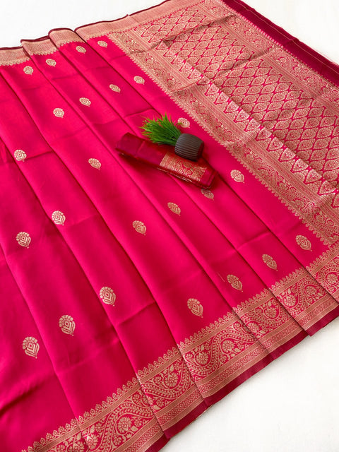 Banarasi Soft Silk Saree with Gold Zari | Premium Traditional Saree