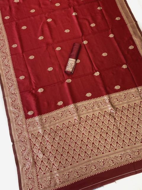 Banarasi Soft Silk Saree with Gold Zari | Premium Traditional Saree