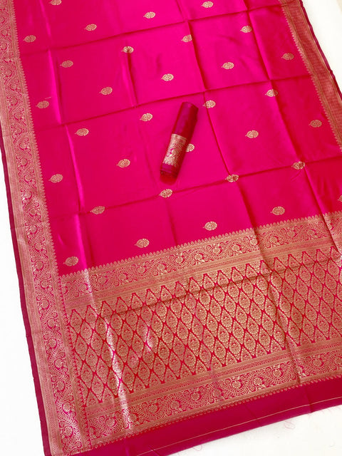 Banarasi Soft Silk Saree with Gold Zari | Premium Traditional Saree