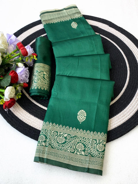 Banarasi Soft Silk Saree with Gold Zari | Premium Traditional Saree