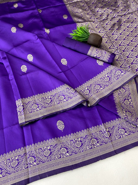 Banarasi Soft Silk Saree with Gold Zari | Premium Traditional Saree
