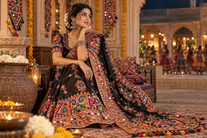 Gamthi Work for Navratri: The Beauty of Gujarati Embroidery & Traditional Fashion