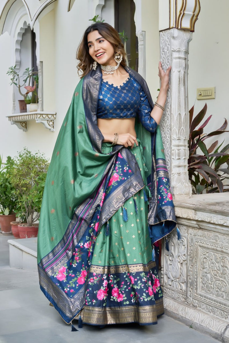 Pure Dolla Tusser Silk Chaniya Choli