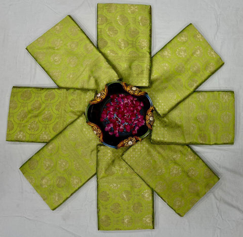 Premium Soft Lichi Silk Saree | All-Over Jacquard Weaving | Rich Designer Pallu & Jacquard Border Blouse