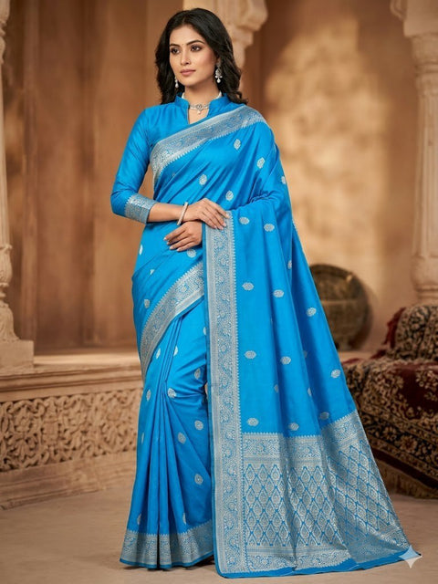 Banarasi Soft Silk Saree with Gold Zari | Premium Traditional Saree