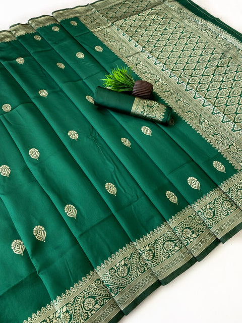 Banarasi Soft Silk Saree with Gold Zari | Premium Traditional Saree
