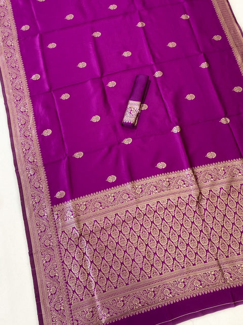 Banarasi Soft Silk Saree with Gold Zari | Premium Traditional Saree